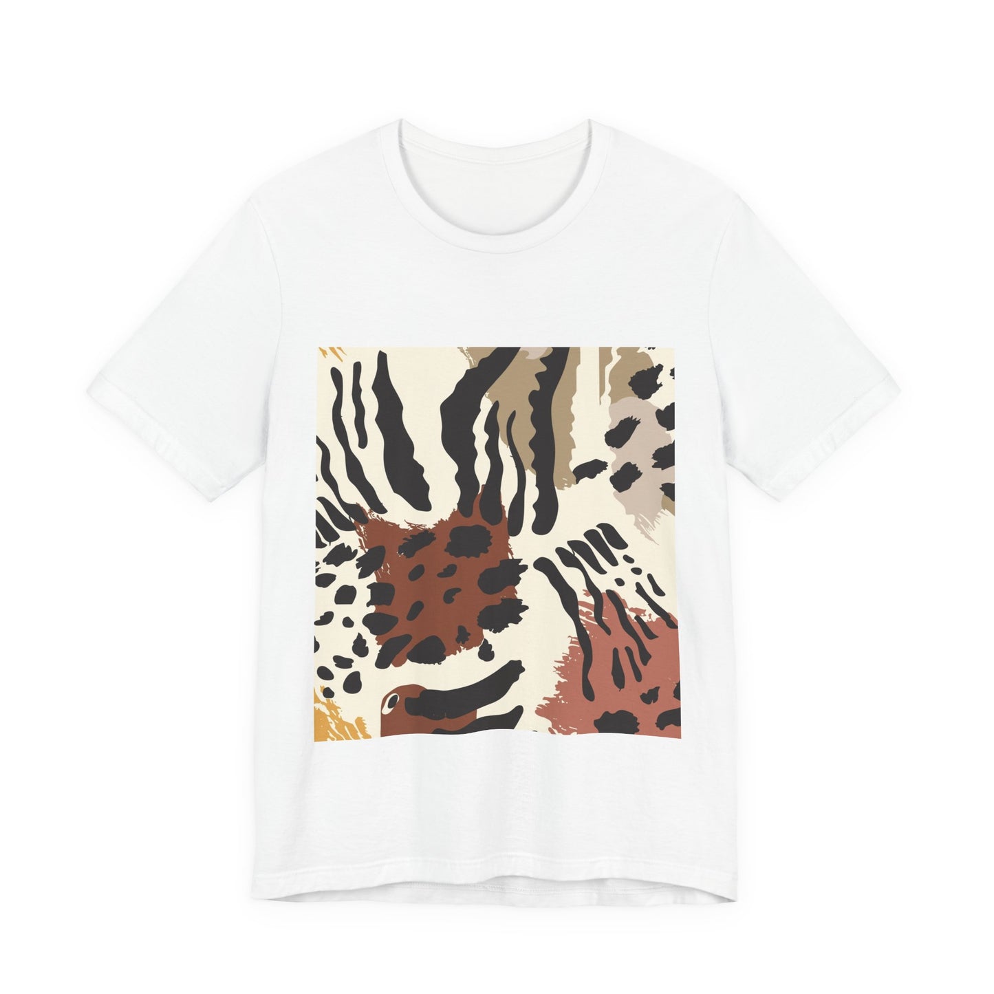 Wild Print Unisex Tee, Trendy Casual Shirt, Animal Print Tee, Everyday Wear, Birthday Gift, Summer Style