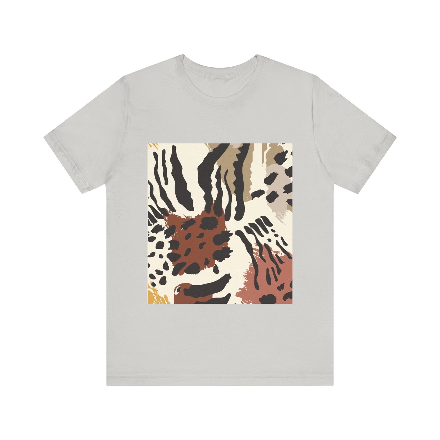 Wild Print Unisex Tee, Trendy Casual Shirt, Animal Print Tee, Everyday Wear, Birthday Gift, Summer Style