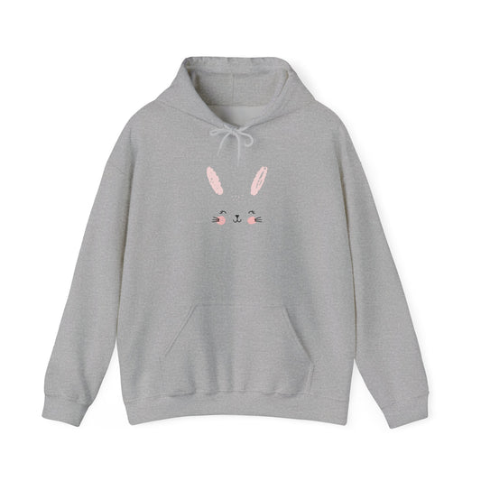 Cute Bunny Unisex Hoodie - Perfect Gift for Animal Lovers, Cozy Fall Outfit, Easter Apparel, Fun Layer for Friends