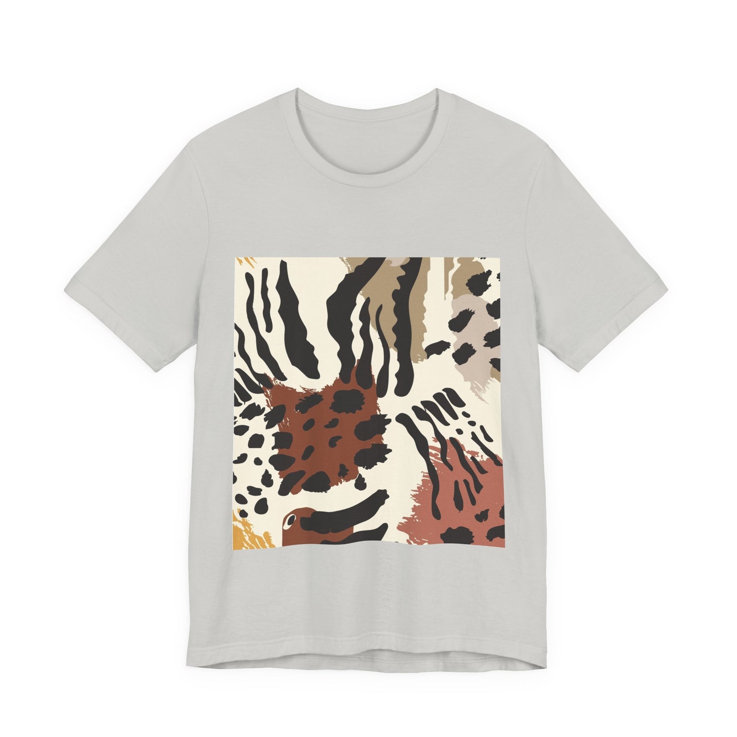 Wild Print Unisex Tee, Trendy Casual Shirt, Animal Print Tee, Everyday Wear, Birthday Gift, Summer Style