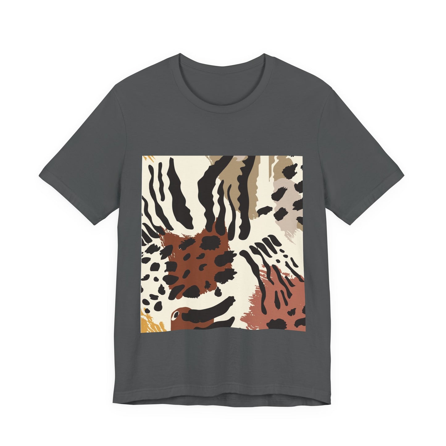 Wild Print Unisex Tee, Trendy Casual Shirt, Animal Print Tee, Everyday Wear, Birthday Gift, Summer Style