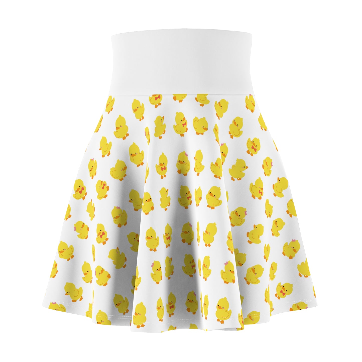 Cute Duckling Women's Skater Skirt, Fun Party Skirt, Spring Fashion, Summer Outfit, Easter Celebration, Casual Wear