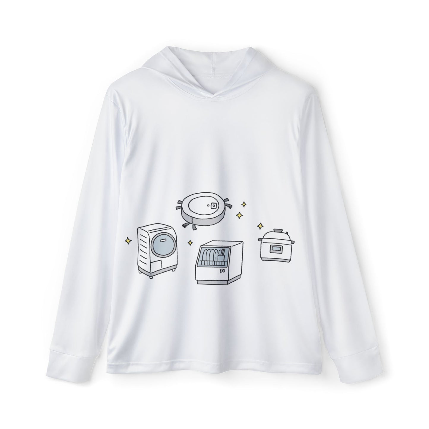 Whimsical Home Appliance Men's Hoodie, Cozy Sportswear, Unique Gift for Him, Funny Hoodie, Activewear for Any Occasion