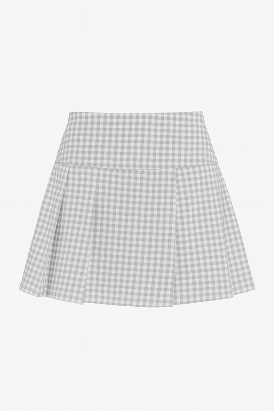 Gingham Pleated Tennis Skirt