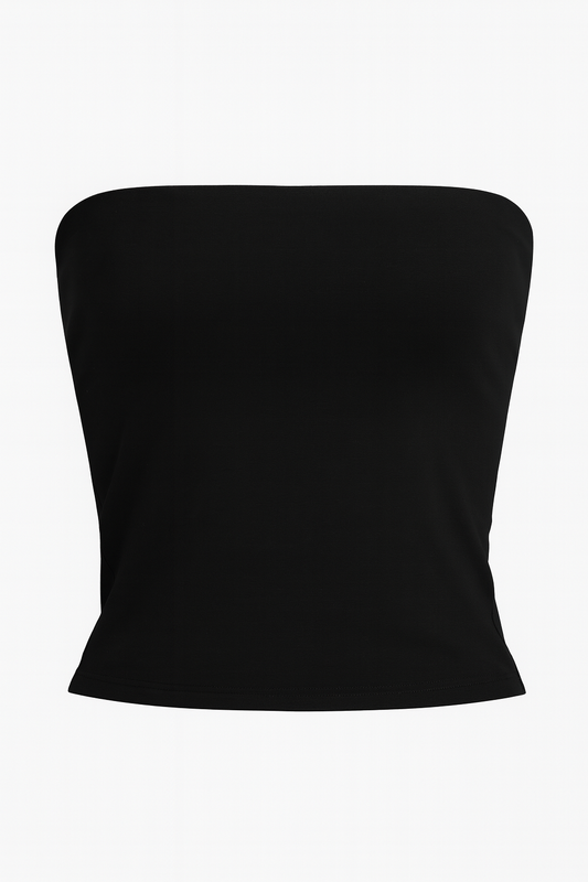 Classic Black Strapless Tube Top