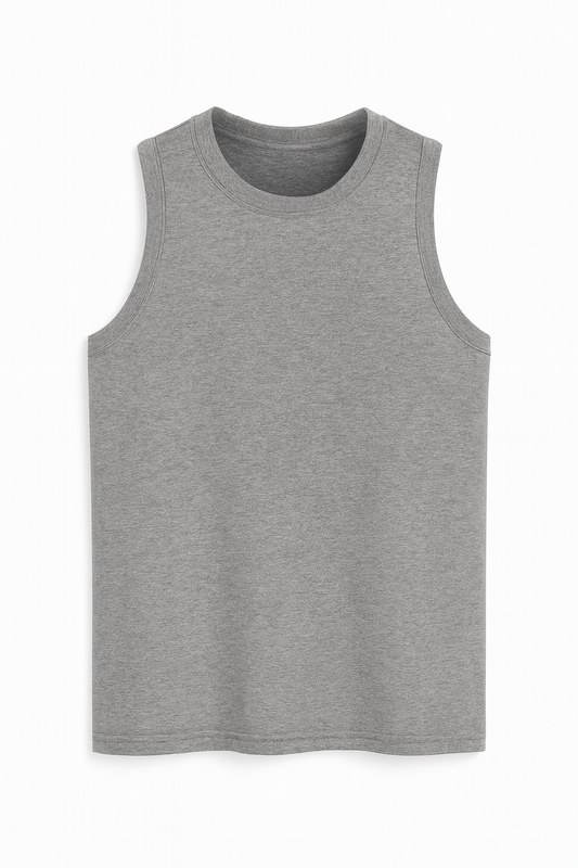 Men's Heather Gray Sleeveless Athletic Shirt