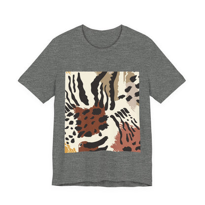 Wild Print Unisex Tee, Trendy Casual Shirt, Animal Print Tee, Everyday Wear, Birthday Gift, Summer Style