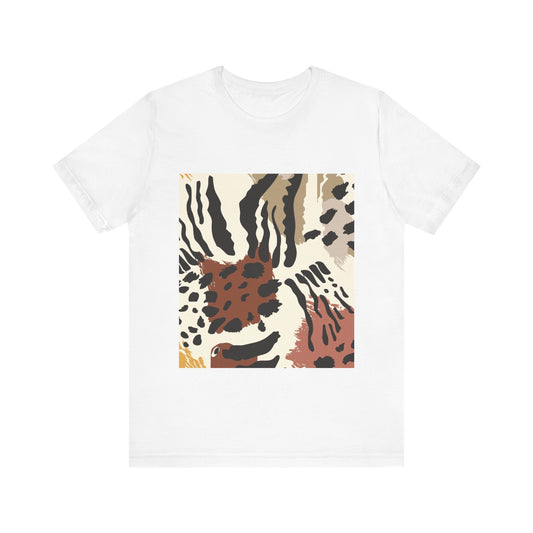 Wild Print Unisex Tee, Trendy Casual Shirt, Animal Print Tee, Everyday Wear, Birthday Gift, Summer Style