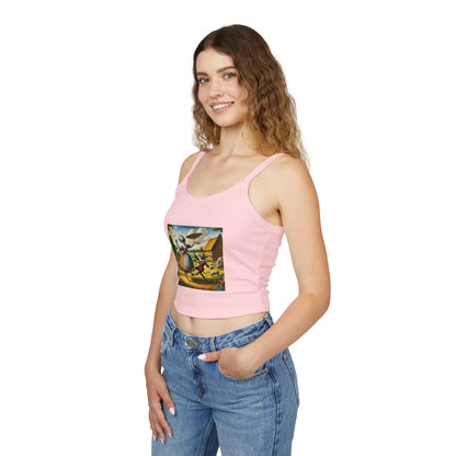 Whimsical Illustrated Tank Top, Boho Summer Shirt, Vintage Art Apparel, Gift for Art Lovers, Cute Festival Top, Unique Casual Wear