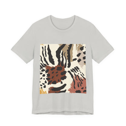 Wild Print Unisex Tee, Trendy Casual Shirt, Animal Print Tee, Everyday Wear, Birthday Gift, Summer Style
