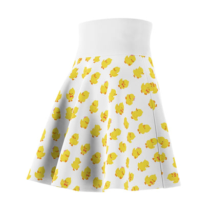 Cute Duckling Women's Skater Skirt, Fun Party Skirt, Spring Fashion, Summer Outfit, Easter Celebration, Casual Wear