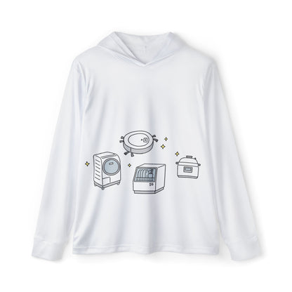 Whimsical Home Appliance Men's Hoodie, Cozy Sportswear, Unique Gift for Him, Funny Hoodie, Activewear for Any Occasion