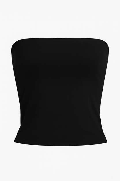 Classic Black Strapless Tube Top