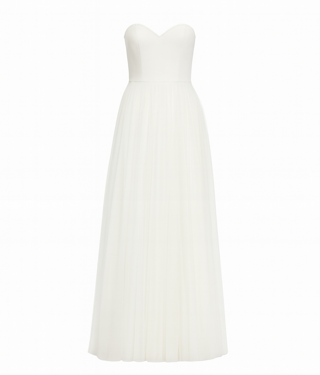 REN - Elegant A-Line Strapless Wedding Dress