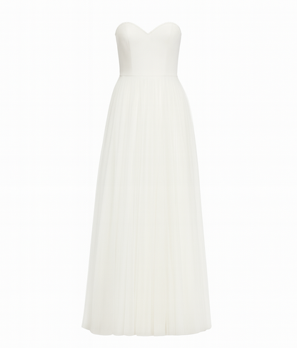 REN - Elegant A-Line Strapless Wedding Dress