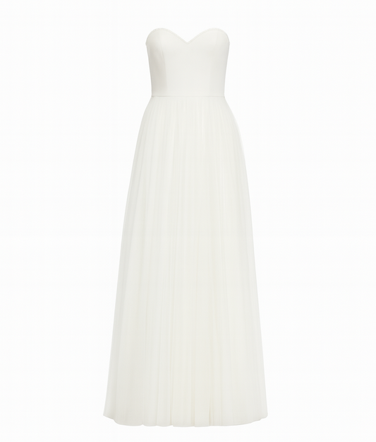 REN - Elegant A-Line Strapless Wedding Dress