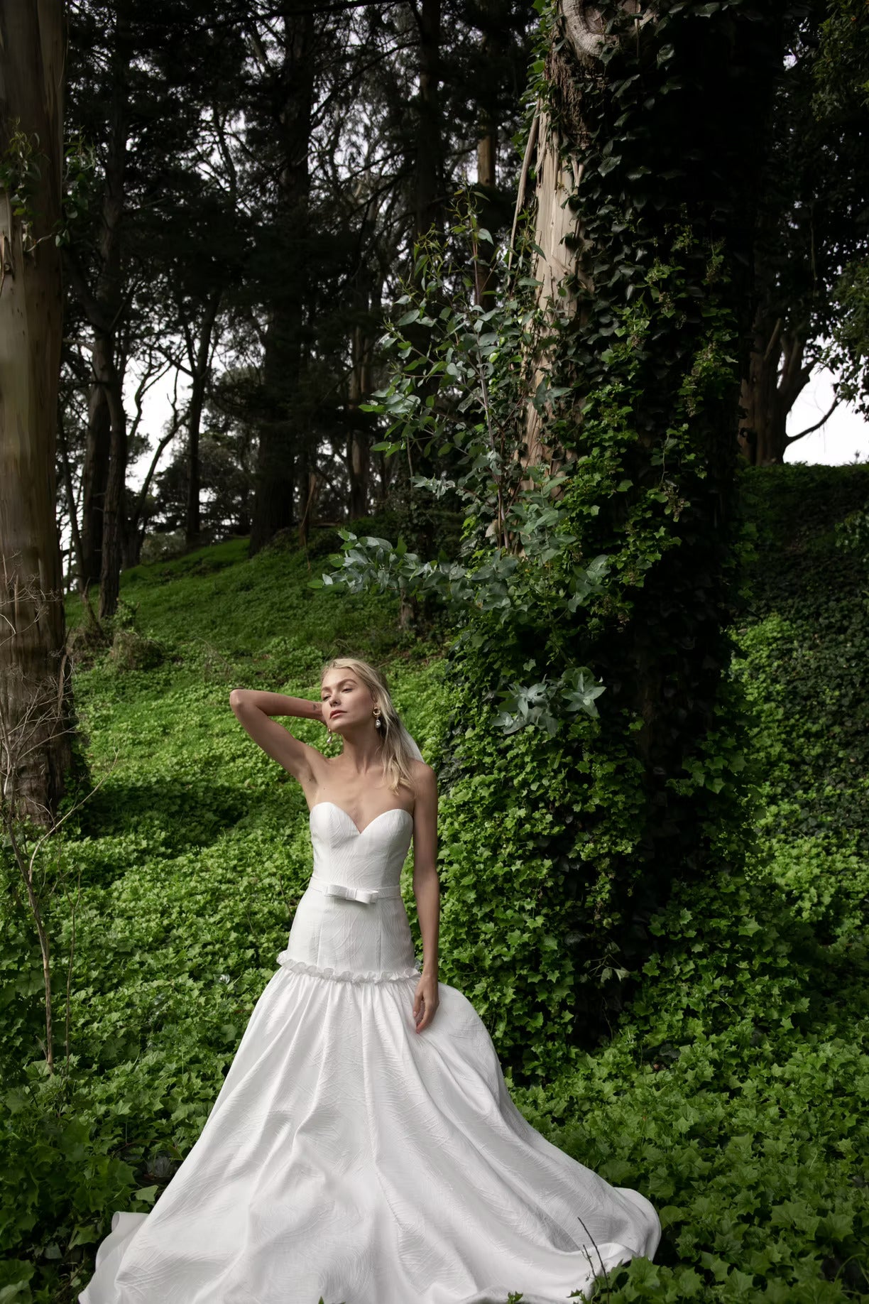 REN - Strapless Textured A-Line Wedding Dress with Sweetheart Neckline | Bridal Elegance