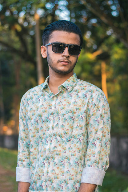 Floral Breeze Long-Sleeve Shirt